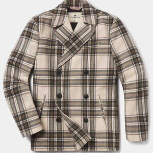 The Normal Brand Lan Jacket in Brown Plaid Men's Medium NWT